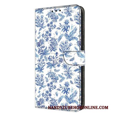 Lederhüllen Samsung Galaxy S26 Plus Handyhülle Blumenfeld