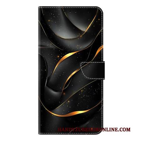 Lederhüllen Samsung Galaxy S26 Plus Handyhülle Goldenes Band