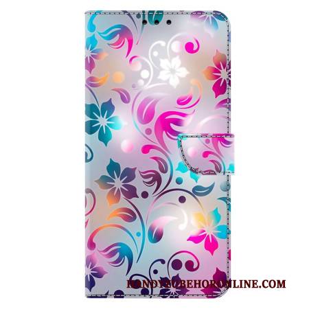 Lederhüllen Samsung Galaxy S26 Plus Handyhülle Handgefertigte Blumen