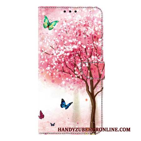 Lederhüllen Samsung Galaxy S26 Plus Handyhülle Kirschblüten