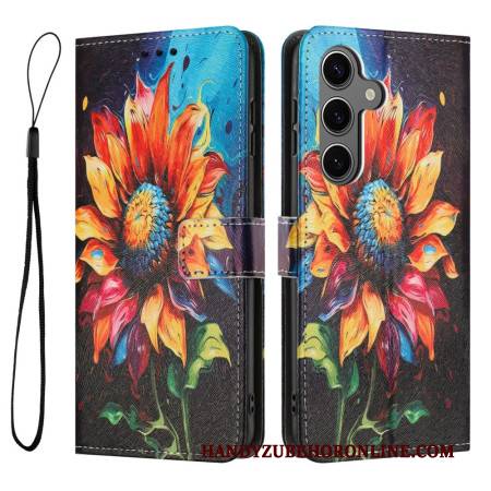 Lederhüllen Samsung Galaxy S26 Plus Handyhülle Sonnenblume