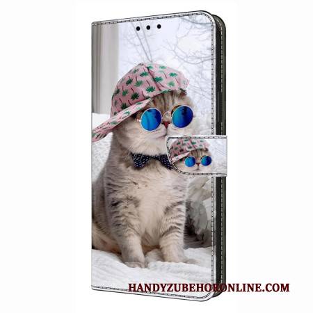 Lederhüllen Samsung Galaxy S26 Plus Katze Mit Hut