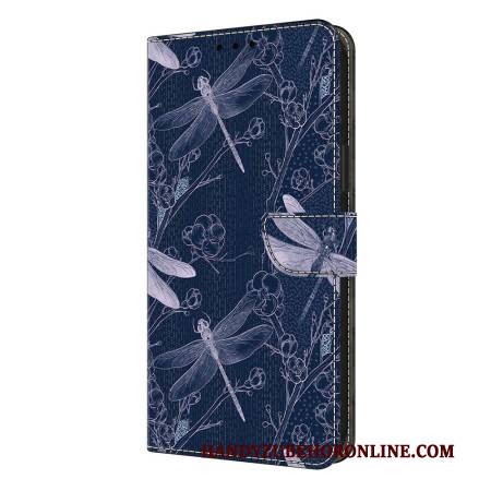 Lederhüllen Samsung Galaxy S26 Plus Libellen Auf Blau Hintergrund