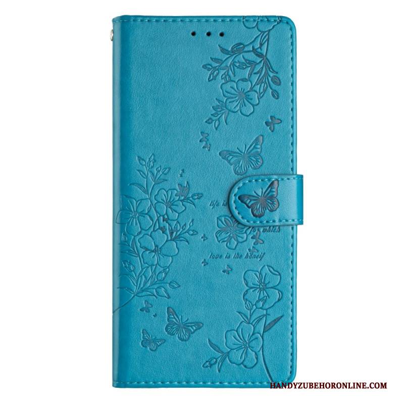 Lederhüllen Samsung Galaxy S26 Ultra Florale Schmetterlinge