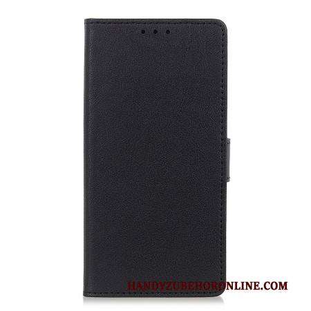 Lederhüllen Samsung Galaxy S26 Ultra Handyhülle Klassisches Schwarz