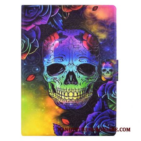 Lederhüllen Samsung Galaxy Tab S11 Bunter Totenkopf