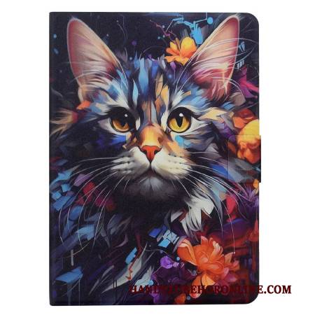 Lederhüllen Samsung Galaxy Tab S11 Handyhülle Künstlerische Katze