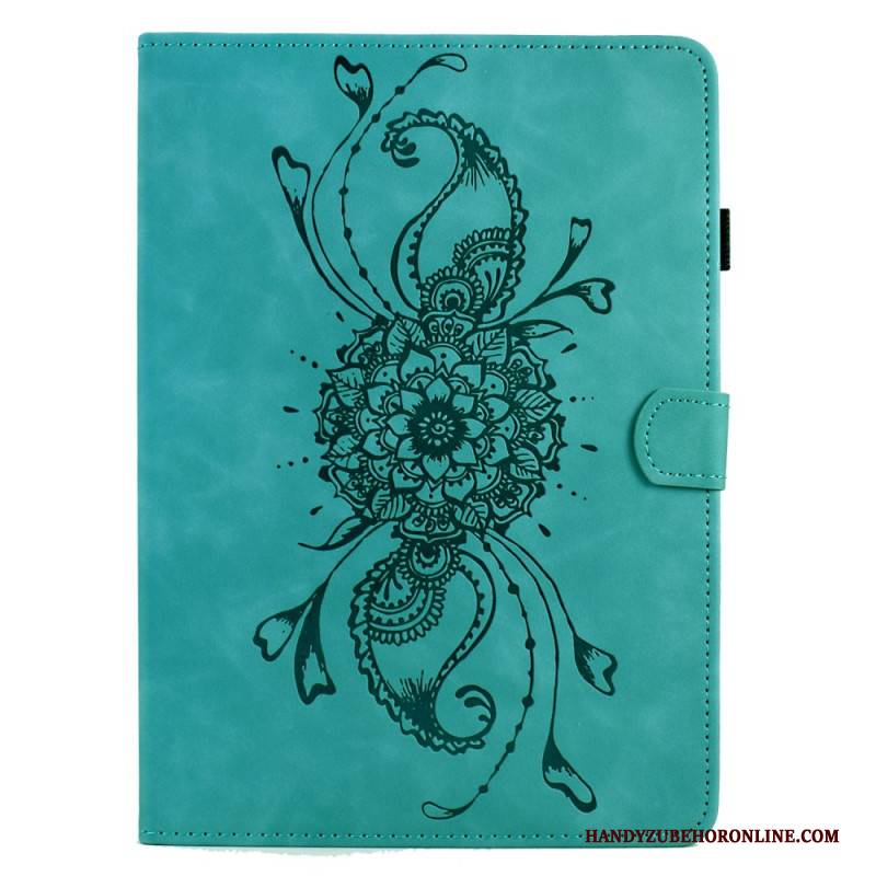 Lederhüllen Samsung Galaxy Tab S11 Handyhülle Mandala In Wildlederoptik