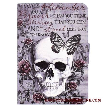 Lederhüllen Samsung Galaxy Tab S11 Handyhülle Totenkopf