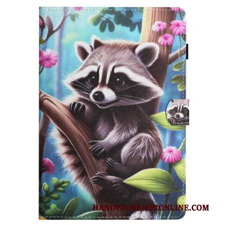 Lederhüllen Samsung Galaxy Tab S11 Waschbär