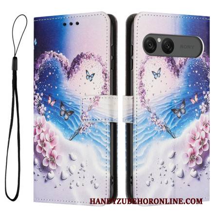 Lederhüllen Sony Xperia 10 Vii Herz