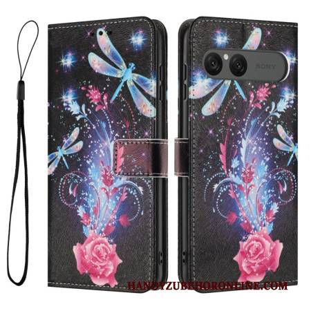 Lederhüllen Sony Xperia 10 Vii Libellen