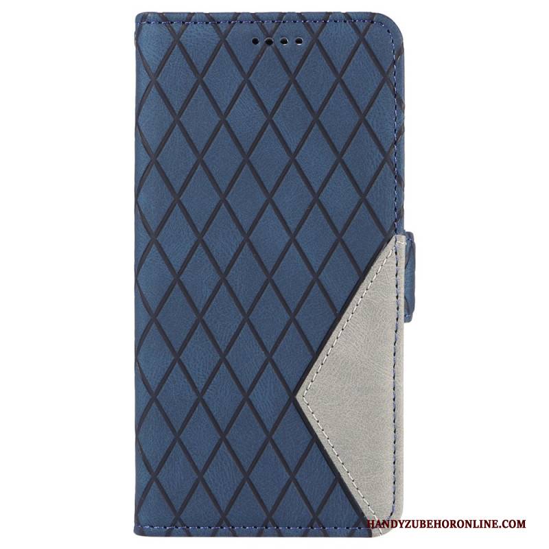 Lederhüllen Vivo V40 5g Handyhülle Rautenmuster