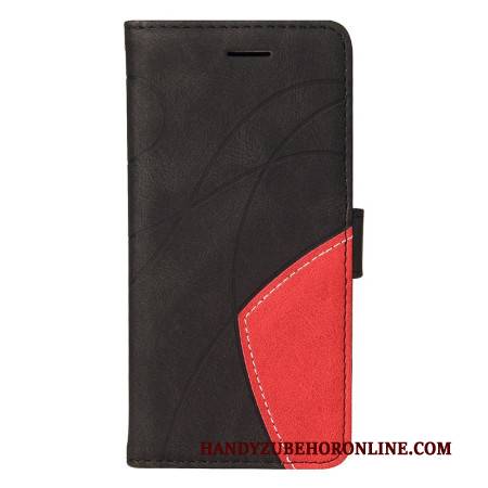 Lederhüllen Vivo V40 Se 5g Zweifarbige Wellenstruktur