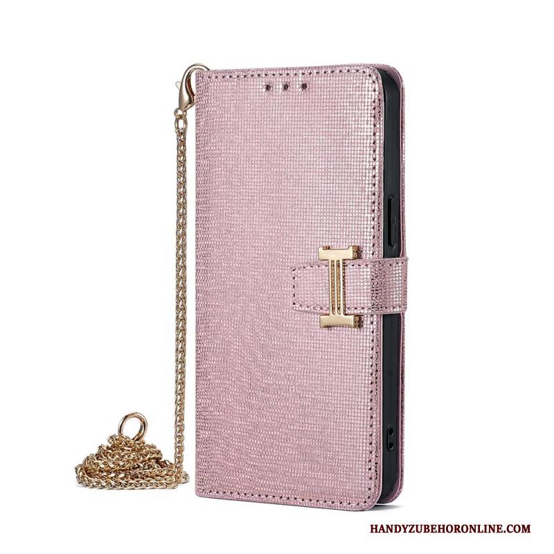 Lederhüllen Vivo V50 Lite 5g Handyhülle Pailletten Mit Kette