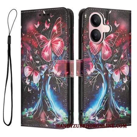 Lederhüllen Vivo V60 Lite Schmetterlingsbaum