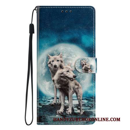 Lederhüllen Xiaomi 15 Pro Handyhülle Wolfspaar