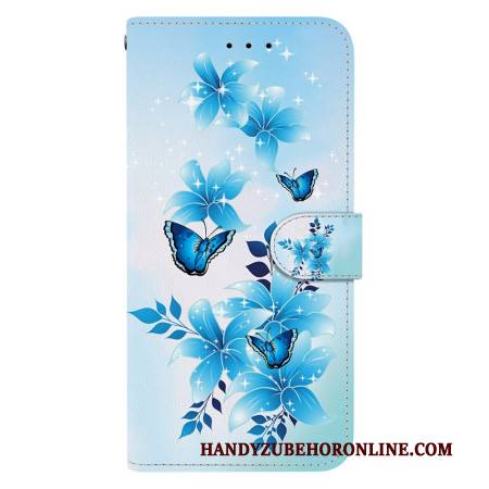 Lederhüllen Xiaomi 15 Ultra Schmetterlinge Mit Blüten