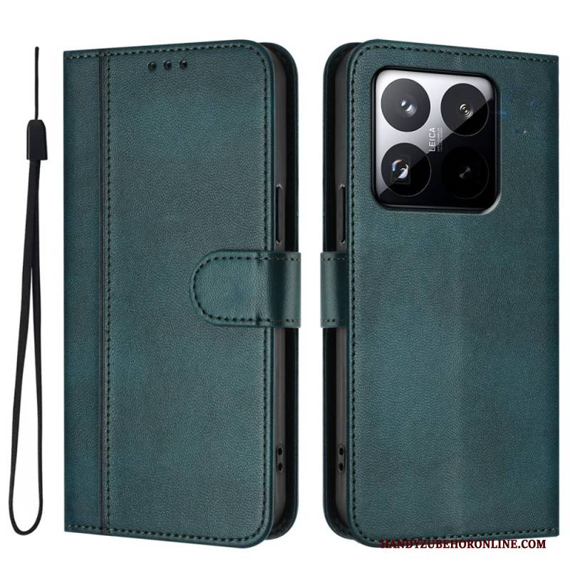 Lederhüllen Xiaomi 15t Handyhülle Vintage-geldbörse