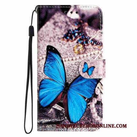 Lederhüllen Xiaomi 15t Pro Handyhülle Blauer Schmetterling
