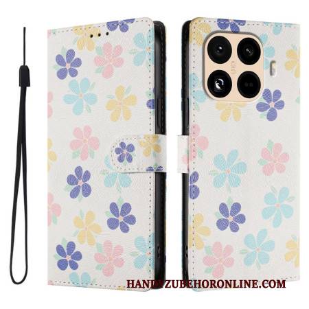 Lederhüllen Xiaomi 15t Pro Kleine Blumen