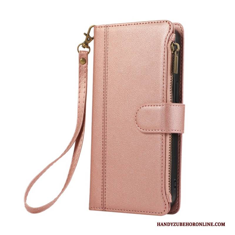 Lederhüllen Xiaomi 17 Handyhülle Geldbörse Mit Schlankem Design Und Trageband