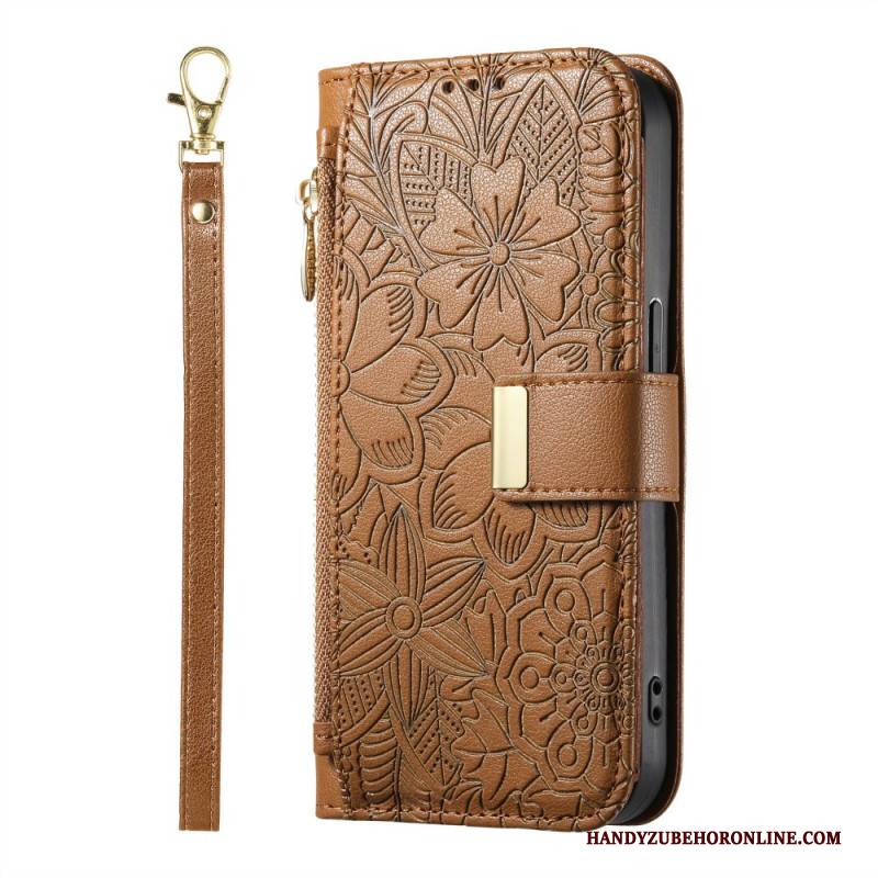 Lederhüllen Xiaomi 17 Pro Max Geldbörse Mit Blumenmuster