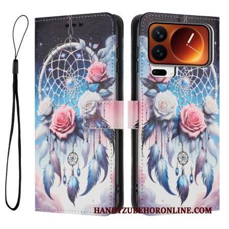 Lederhüllen Xiaomi 17 Pro Max Handyhülle Traumfänger Und Rosen