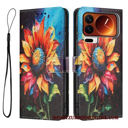 Lederhüllen Xiaomi 17 Pro Sonnenblume