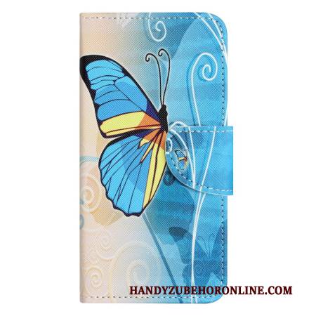 Lederhüllen Xiaomi Redmi Note 14 4g Schmetterling