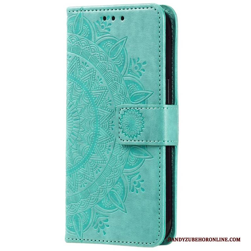 Lederhüllen Xiaomi Redmi Note 14 5g Handyhülle Mandala-sonne