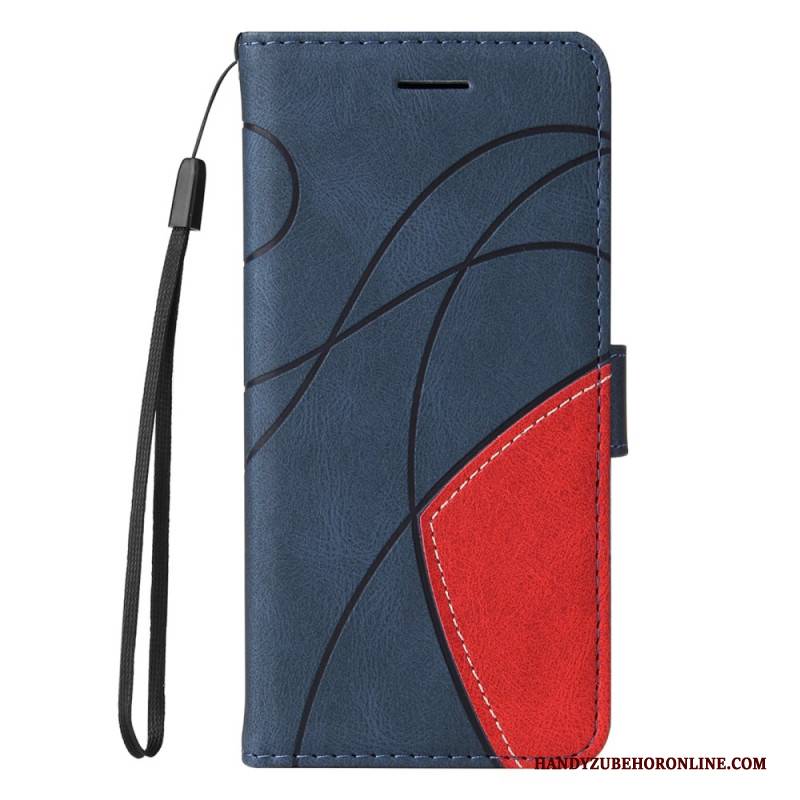 Lederhüllen Xiaomi Redmi Note 14 5g Zweifarbige Grafik