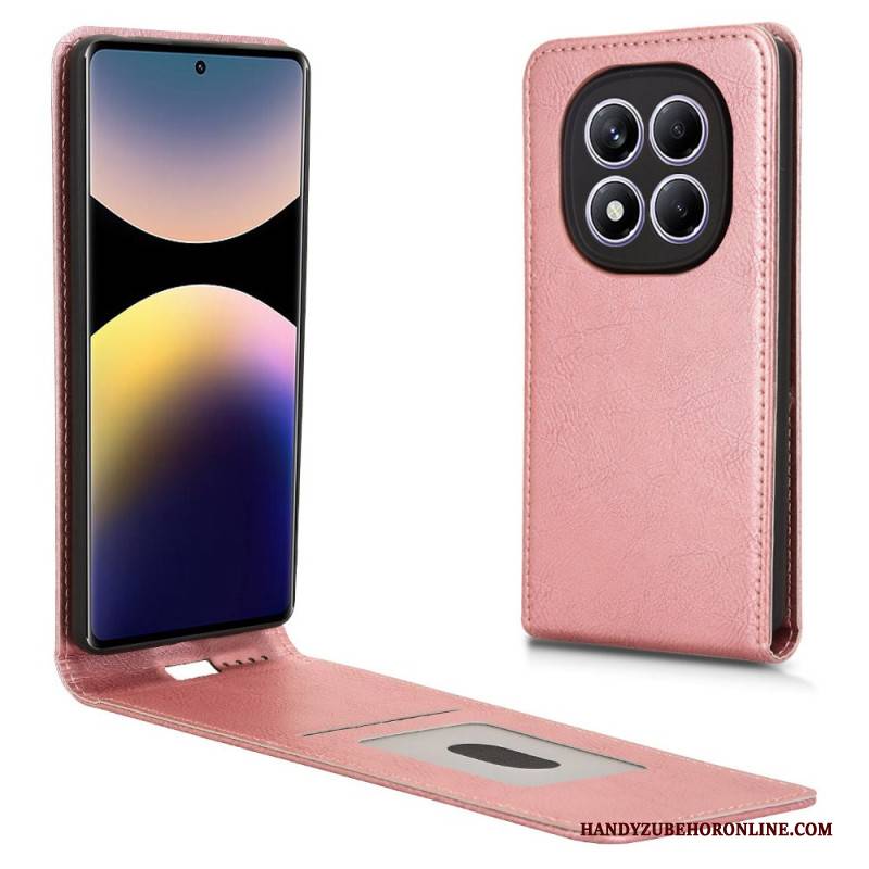 Lederhüllen Xiaomi Redmi Note 14 Pro 4g Handyhülle Vertikales Klappdesign