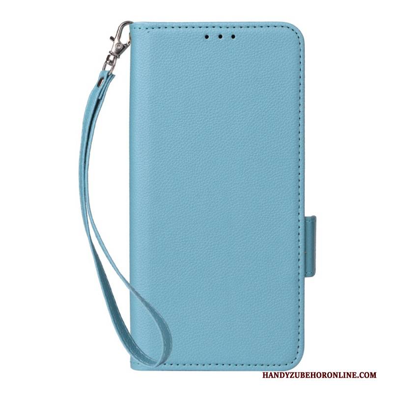 Lederhüllen Xiaomi Redmi Note 14 Pro 4g Riemen Aus Litschi-kunstleder