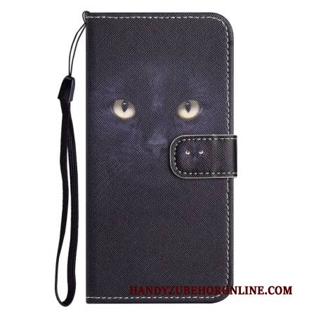 Lederhüllen Xiaomi Redmi Note 14 Pro 5g Handyhülle Schwarze Katze