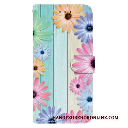 Lederhüllen Xiaomi Redmi Note 14s Handyhülle Schlüsselband Mit Sonnenblumen-motiv