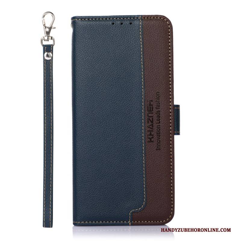 Lederhüllen Xiaomi Redmi Note 14s Zweifarbig Khazneh