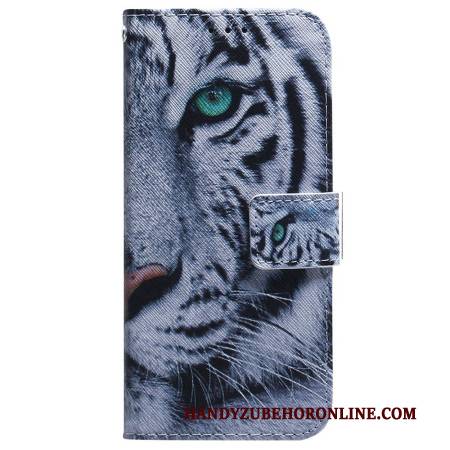Lederhüllen Xiaomi Redmi Note 15 5g Handyhülle Weißer Tiger
