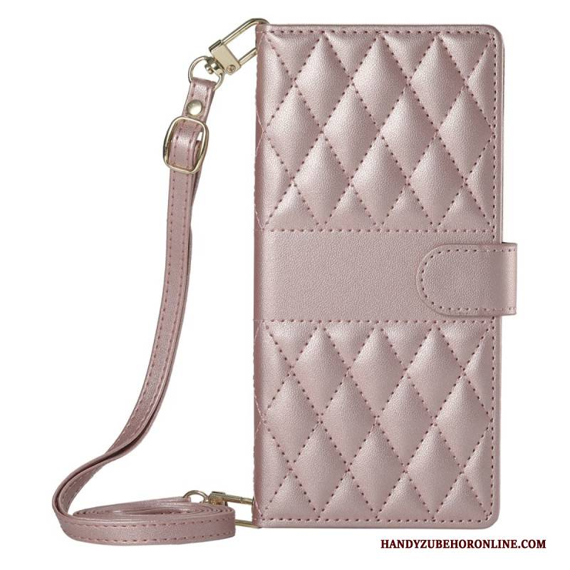 Lederhüllen Xiaomi Redmi Note 15 Pro Plus 5g Gesteppt Mit Riemen