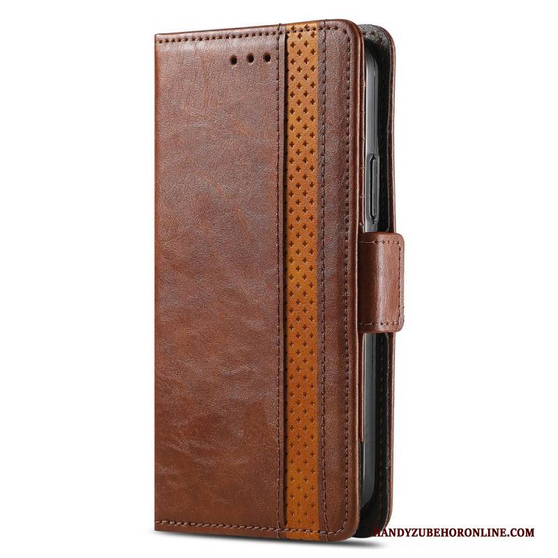 Lederhüllen Xiaomi Redmi Note 15 Pro Plus 5g Handyhülle Goldener Verschluss Caseneo