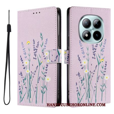 Lederhüllen Xiaomi Redmi Note 15 Pro Plus 5g Handyhülle Lavendelmuster