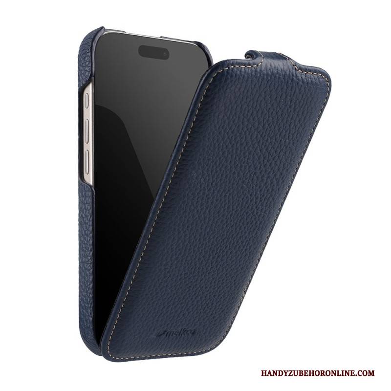 Lederhüllen iPhone 17 Pro Handyhülle Magsafe-kompatibel Mit Premium-klapphülle (vertikal)