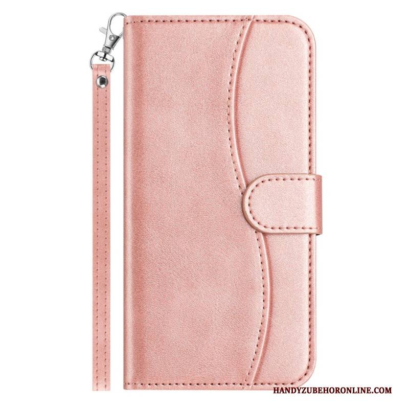 Lederhüllen iPhone 17 Pro Handyhülle S-design Mit Umhängeband