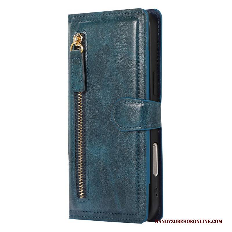 Lederhüllen iPhone 17 Pro Max Handyhülle Reißverschlusstasche