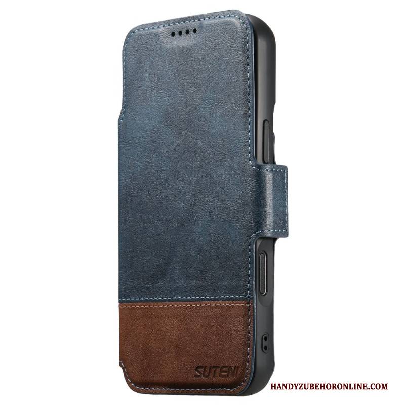 Lederhüllen iPhone Air Magsafe Zweifarbige Abnehmbare Hülle Von Suteni