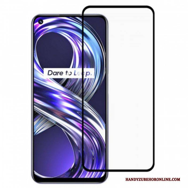 Realme 8I Displayschutzfolie Aus Gehärtetem Glas Mit Schwarzem Rand