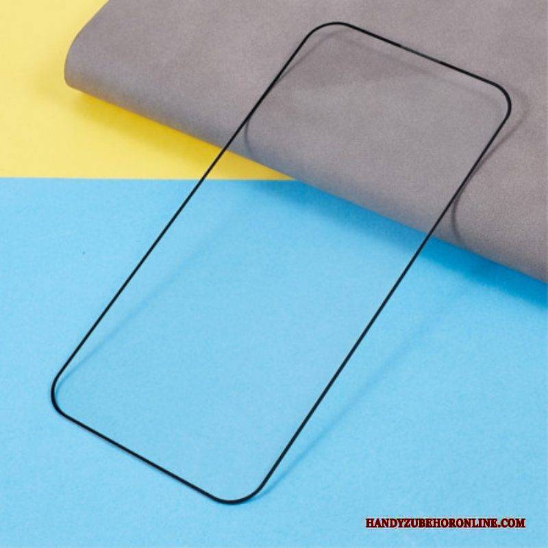 Schutz Aus Gehärtetem Glas Mit Schwarzen Konturen Für Den iPhone 15 Plus-Bildschirm