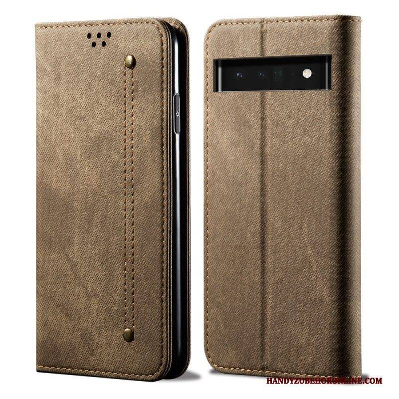 Schutzhülle Für Google Pixel 6 Flip Case Denim-stoff