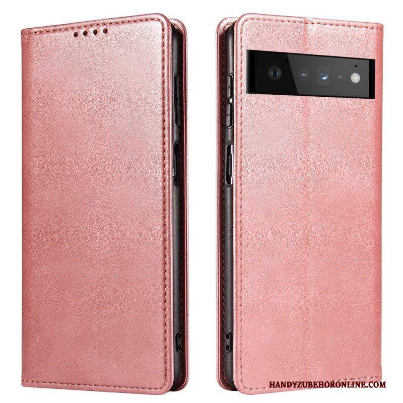 Schutzhülle Für Google Pixel 6 Flip Case Magnetischer Ledereffekt