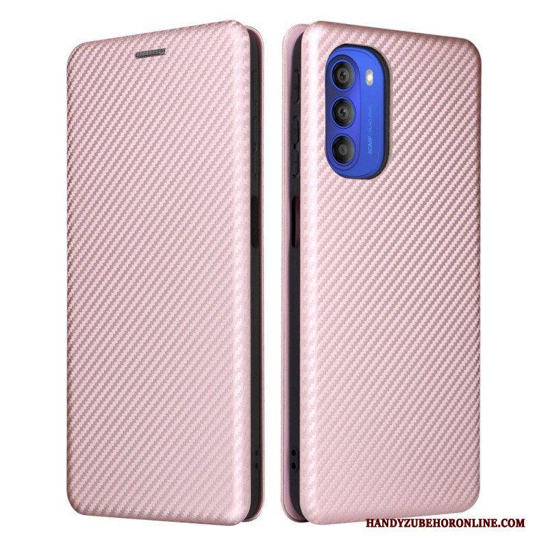 Schutzhülle Für Moto G51 5G Flip Case Farbiges Carbon-silikon